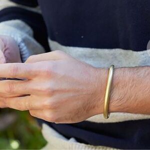 CRAIGHILL Golden Bronze Rounded Open Cuff Bracelet